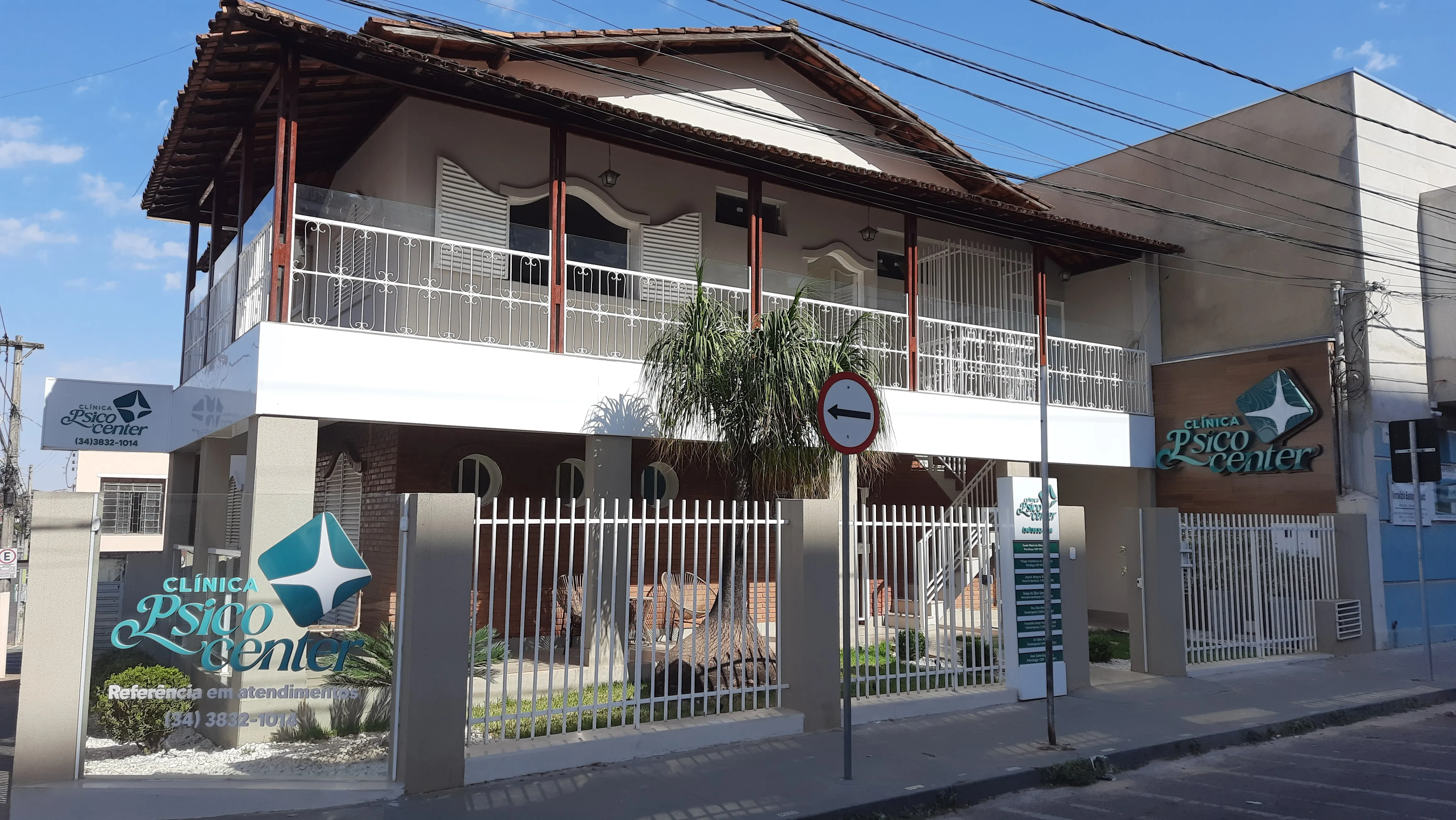 Fachada da Clínica Psicocenter em Patrocínio/MG